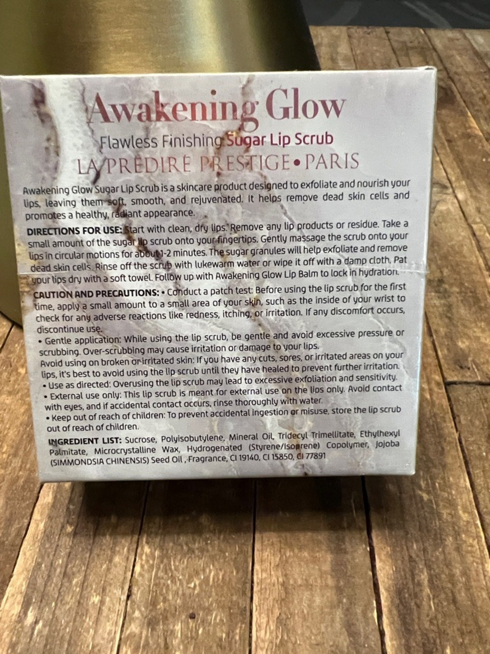 La Prédiré Prestige Awakening Glow Sugar Lip Scrub - Cream & Rose - Picture 2 of 4